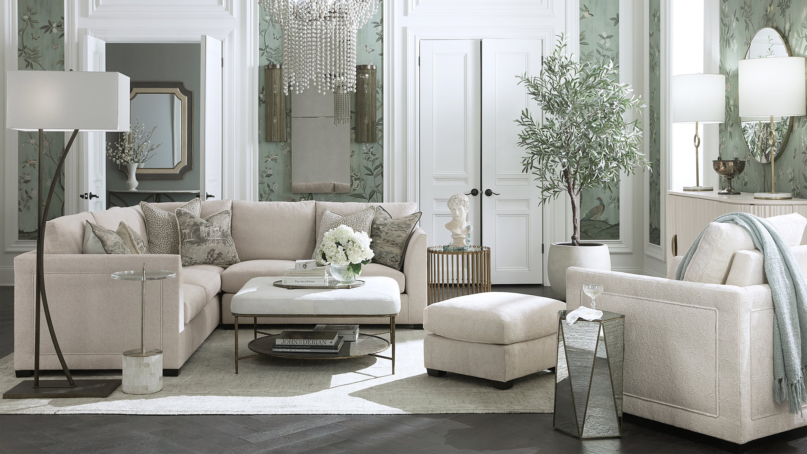 How to Style a White Sofa 7 Eclectic Ways (Paint Colors Too!) - Hello Lovely, image size:2640x1488