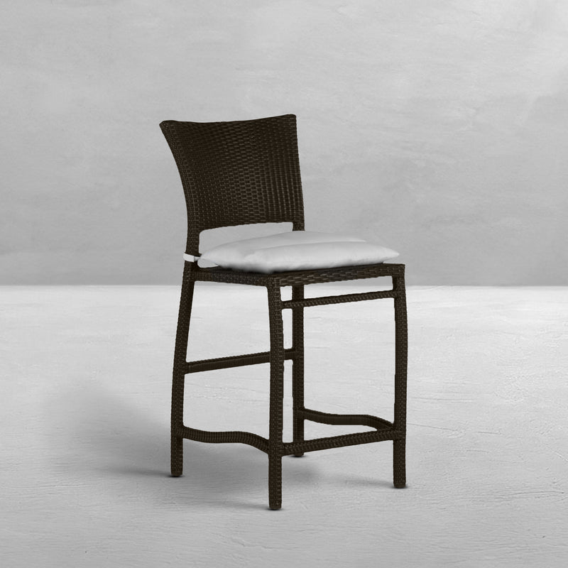 Skye Woven Resin Wicker Outdoor Counter Stool