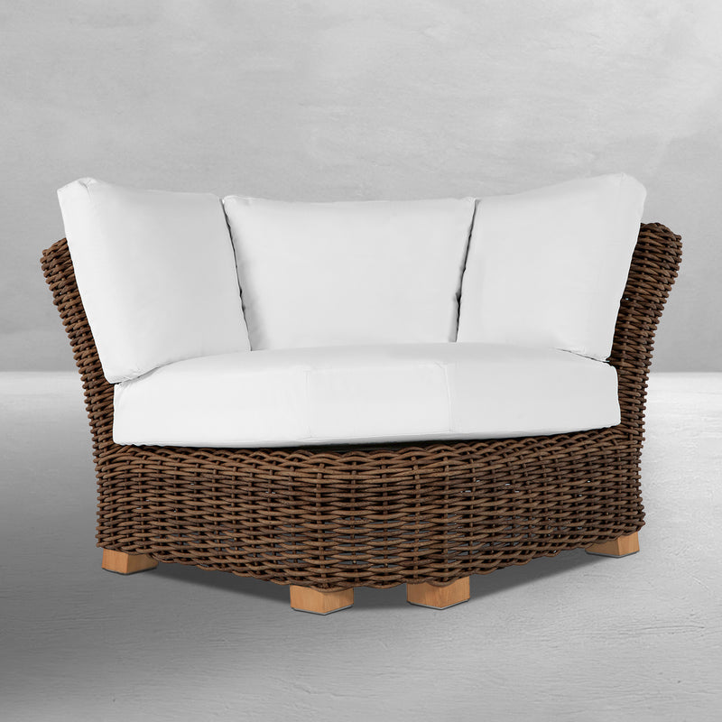 Montauk Resin Wicker Outdoor Corner Sectional Sofa