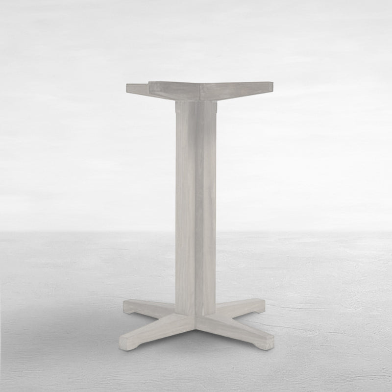 Club Teak Outdoor Pedestal Bar Base