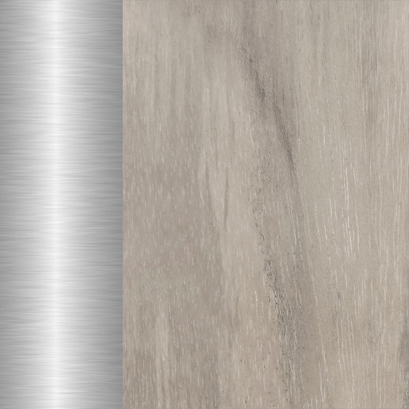 Oyster Teak/Brushed Stainless