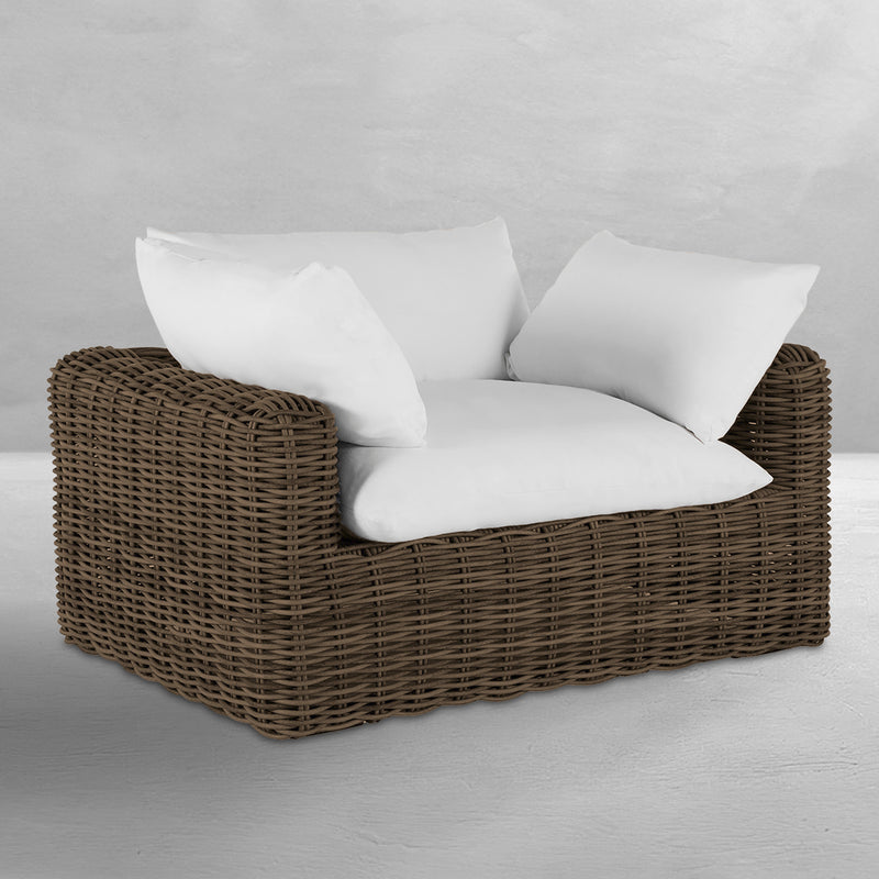 Montecito Woven Wicker Outdoor Lounge Chair