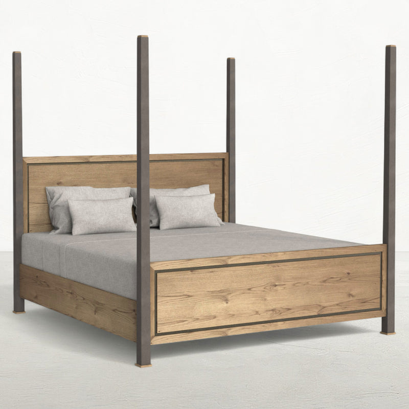 Bower Queen Poster Bed - Dawn