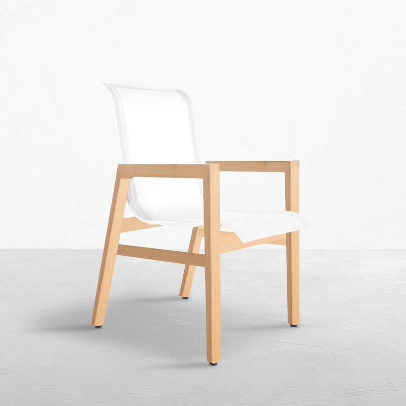 Seashore N-Dura Wood Outdoor Arm Chair