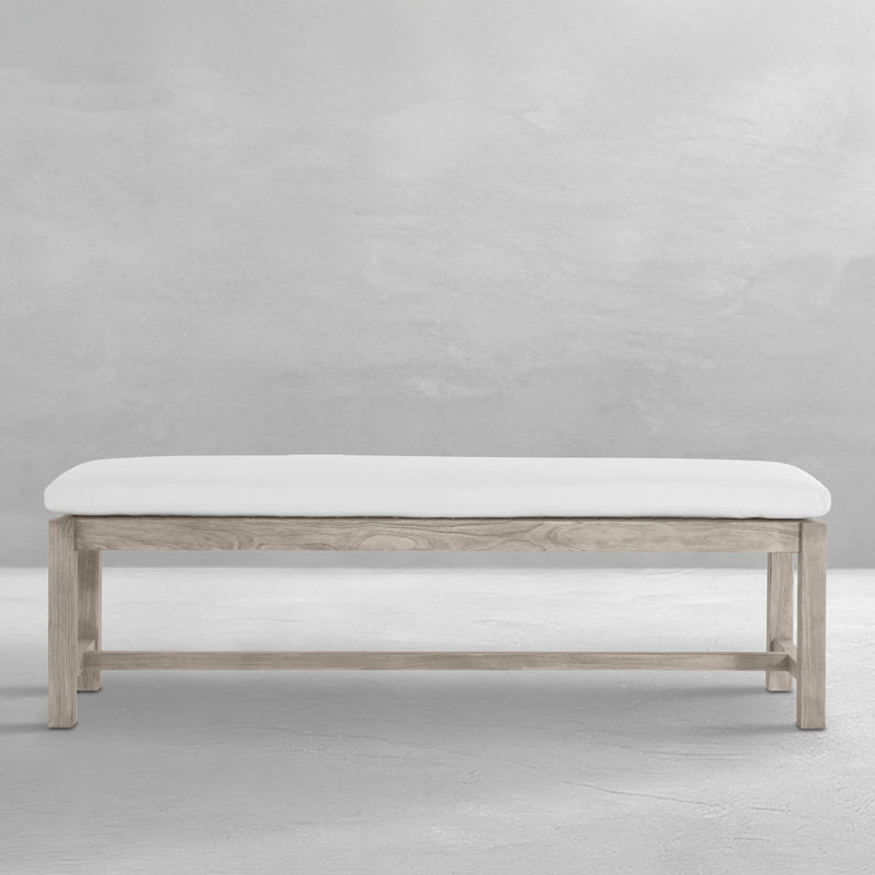 Club Teak Backless Outdoor Bench