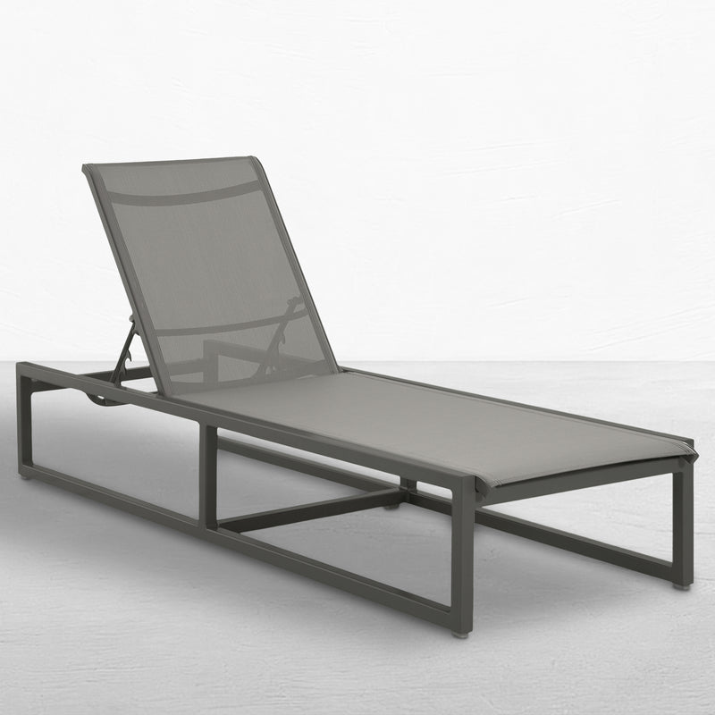 Serenata Sling Outdoor Armless Chaise Lounge