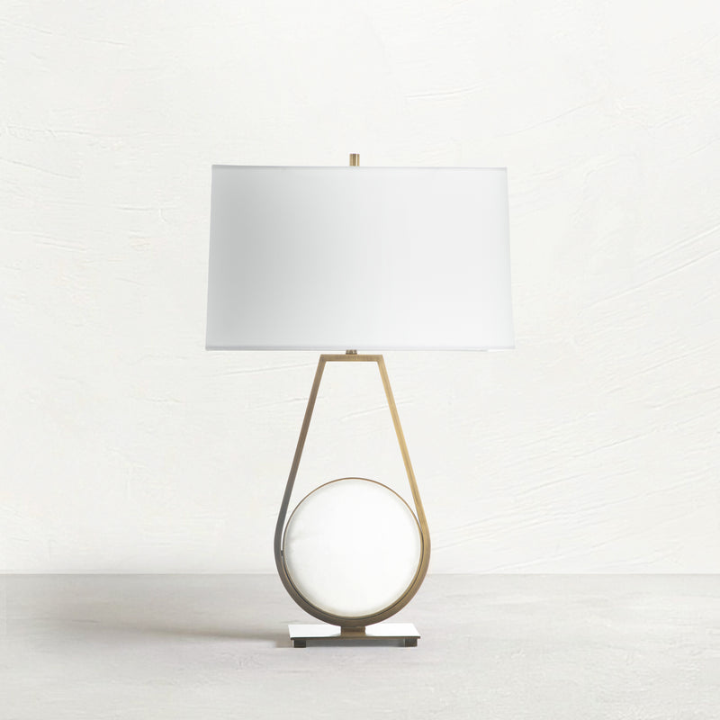 Emerald Table Lamp -White