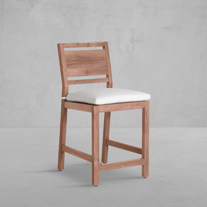 Avondale Teak Outdoor Counter Stool