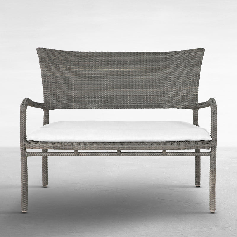 Skye N-Dura Resin Wicker Outdoor Woven Bench