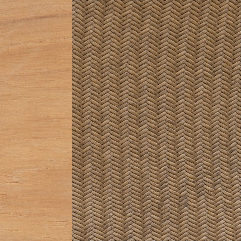 Natural Teak/Raffia
