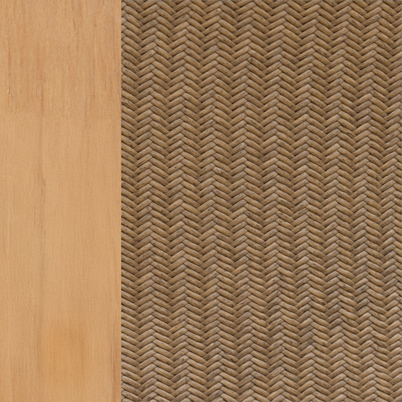 Natural Teak/Raffia Finish Swatch Image