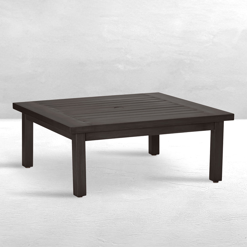Club Aluminum 43" Square Outdoor Coffee Table