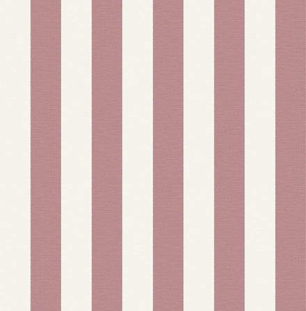 Ribbed Cabana Stripe Peony Fabric Swatch Image