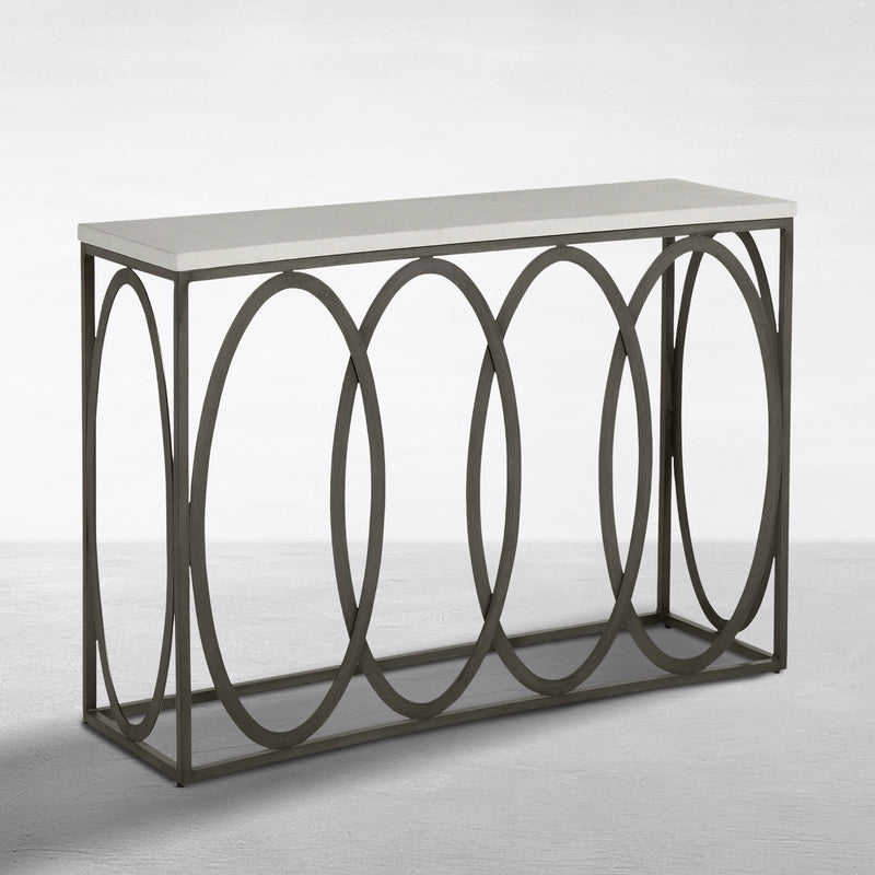 Ella Aluminum Rectangle Outdoor Console Table