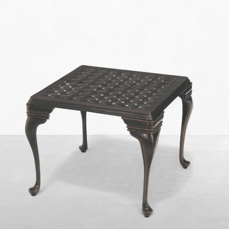 Provance Aluminum 25.5" Square Outdoor End Table