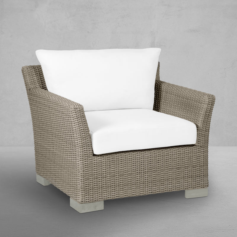 Club Woven Resin Wicker Outdoor Lounge Chair