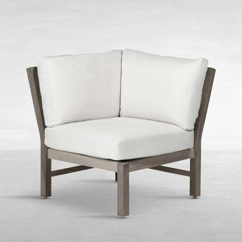 Club Teak Outdoor Sectional Corner Chair