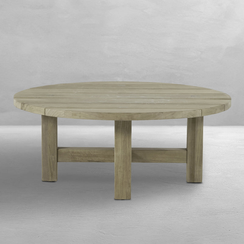 Croquet Teak 40.25" Round Outdoor Coffee Table