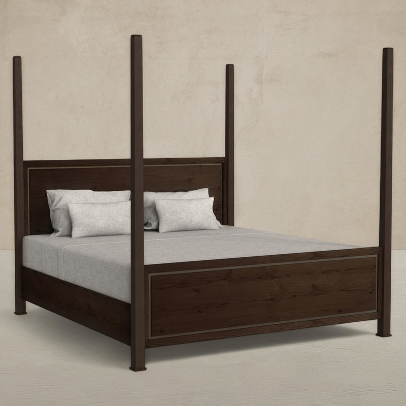 Bower Queen Poster Bed - Dusk