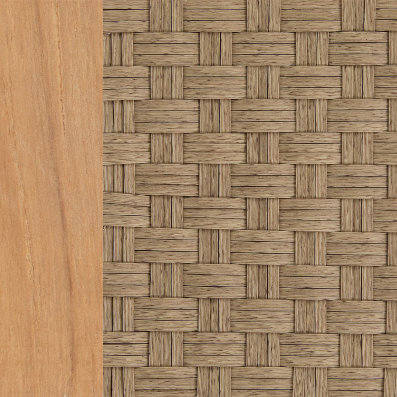 Natural Teak/Raffia