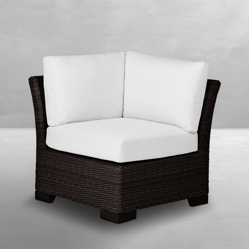 Club Woven Resin Wicker Corner Sectional Sofa