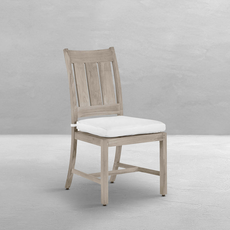 Croquet Teak Outdoor Side Chair