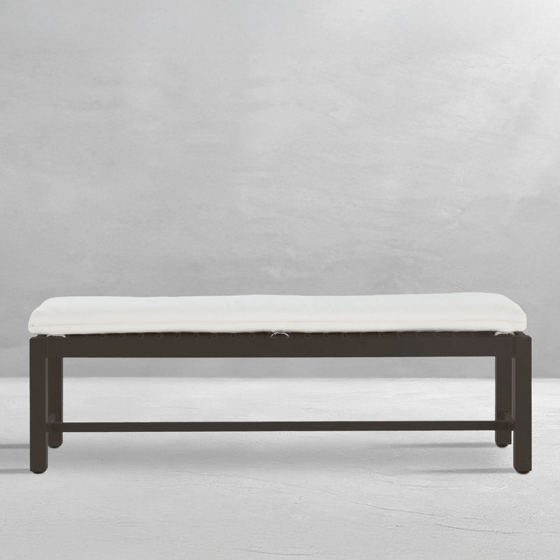 Club Aluminum Backless Outdoor Bench