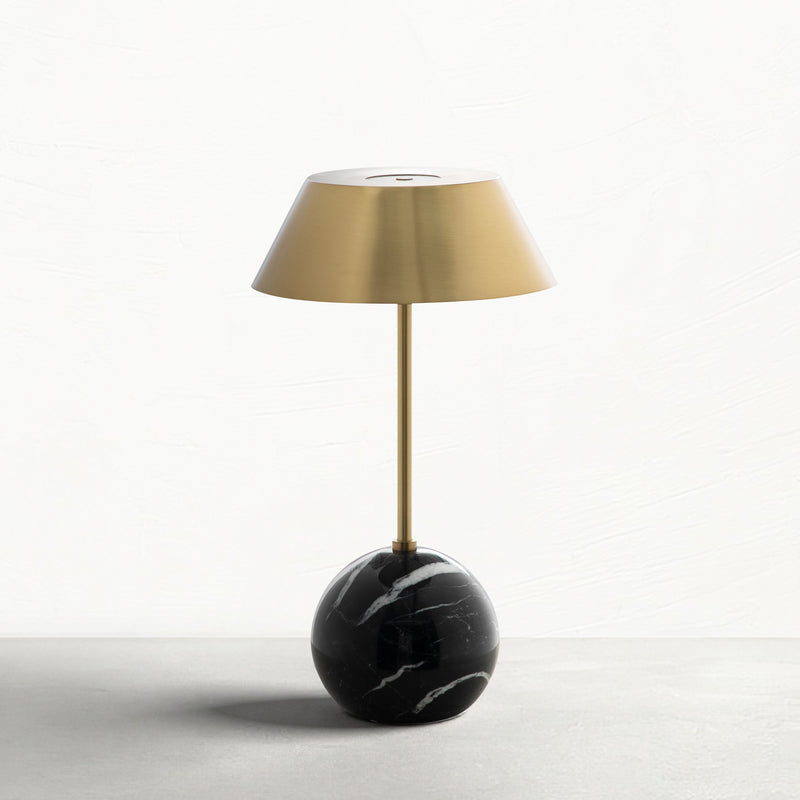 Firefly Table Lamp - Brass|Nero Marquina Black