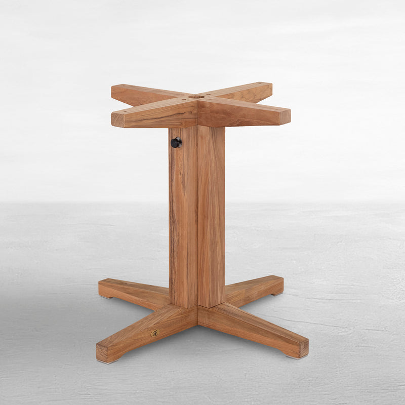 Club Teak Outdoor Dining Pedestal Base