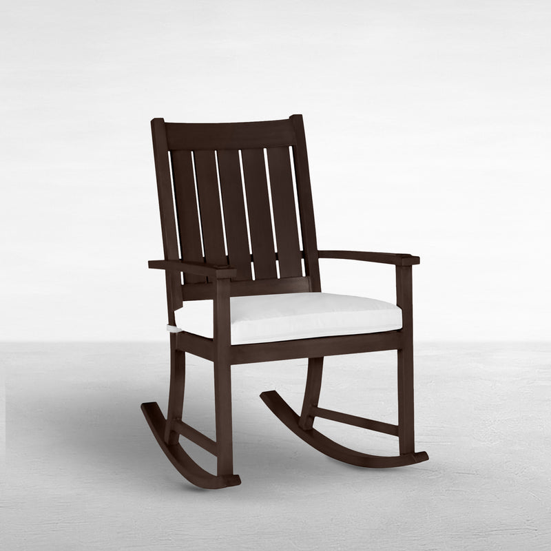 Club Aluminum Outdoor Slatted Rocker Chair