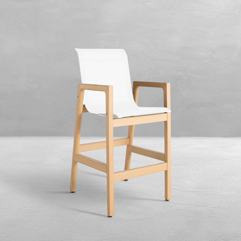 Seashore N-Dura Wood Outdoor Bar Stool
