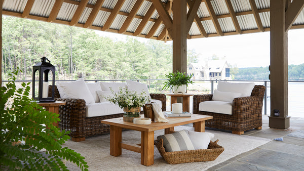 Montauk Raffia WhiteCushions d