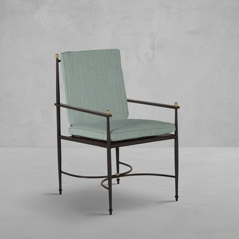 QS Roma Arm Chair, Slate Gray/Cast Mist