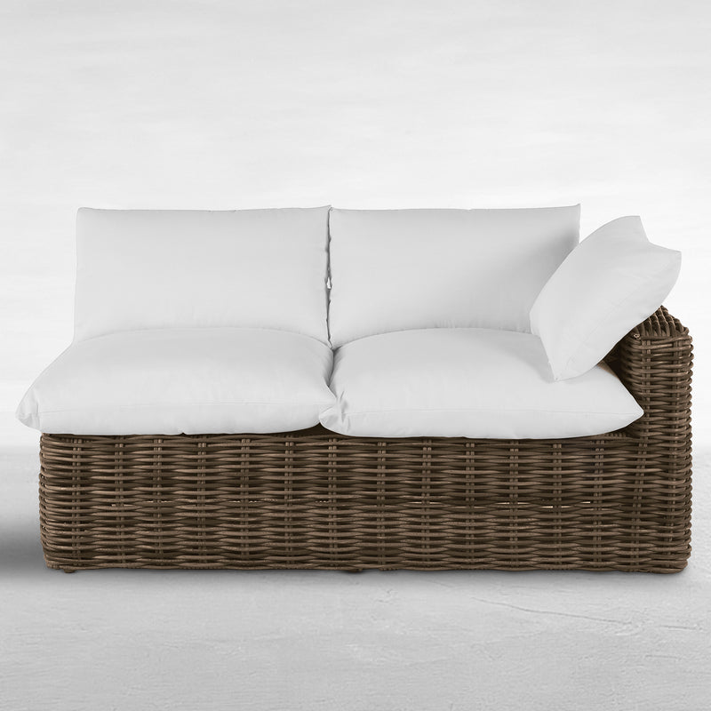 Montecito Resin Wicker Right Arm Facing Loveseat