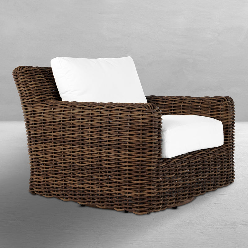 Montauk Resin Wicker Outdoor Swivel Lounge Chair