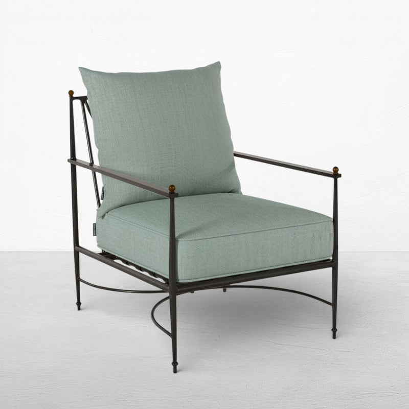 QS Roma Lounge Chair, Slate Gray-Cast Mist