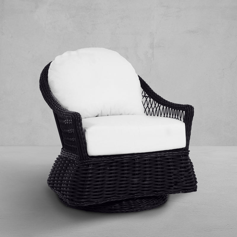 Soho Woven Resin Wicker Swivel Glider Chair