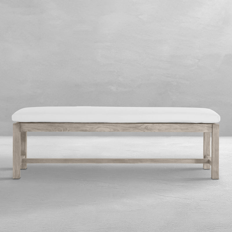 Club Teak Backless Outdoor Bench