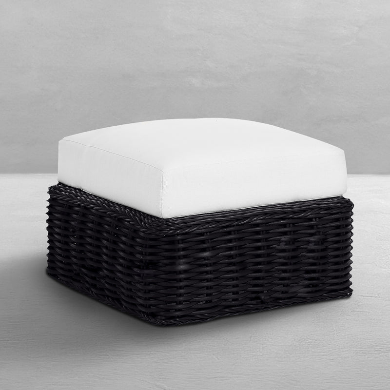 Soho N-Dura Resin Wicker Outdoor Woven Ottoman