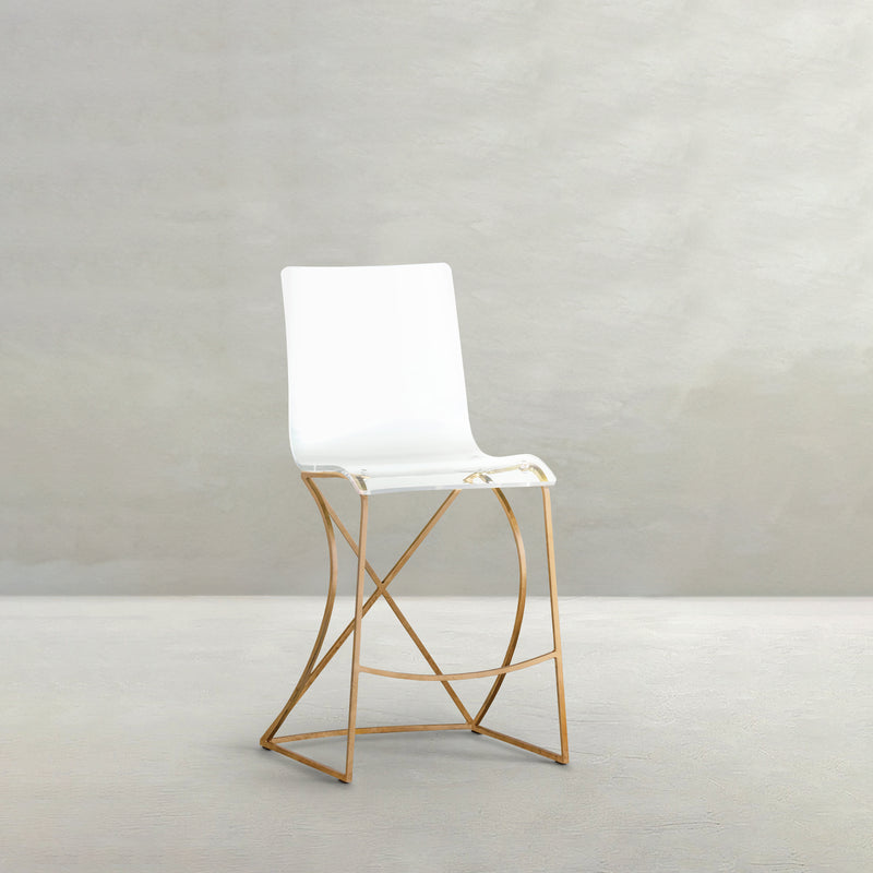 Johnson 24.75" Counter Height Stool - Gold