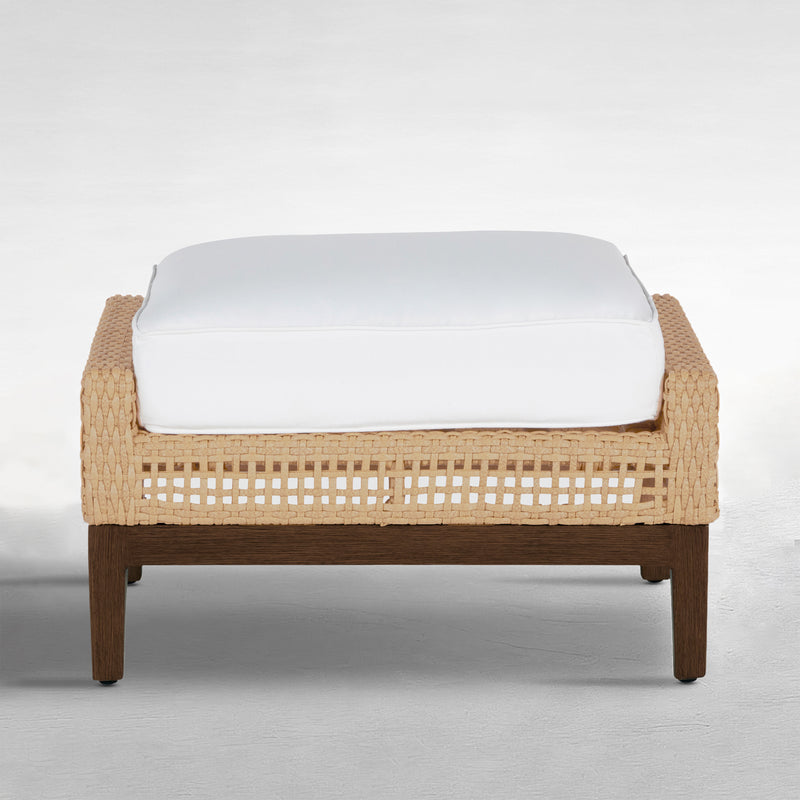 Peninsula Wicker Outdoor Woven Ottoman