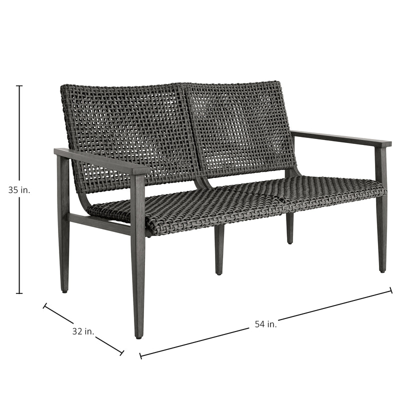Harbor Resin Wicker Outdoor Loveseat