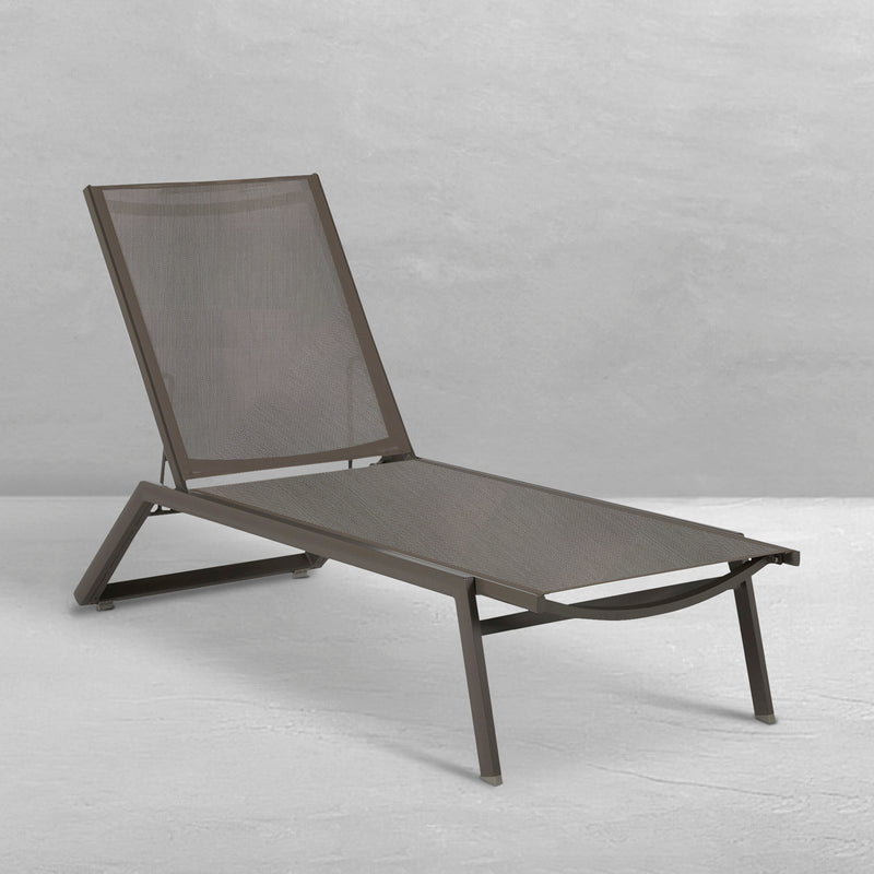 Salem Sling Outdoor Armless Chaise Lounge