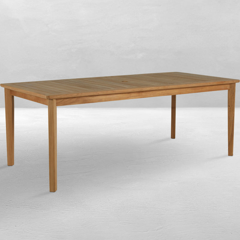 Woodlawn Rectangle Outdoor Slatted Dining Table