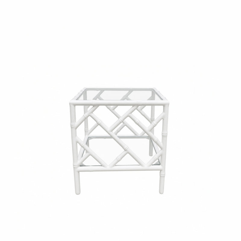 Palm Court End Table W/Glass