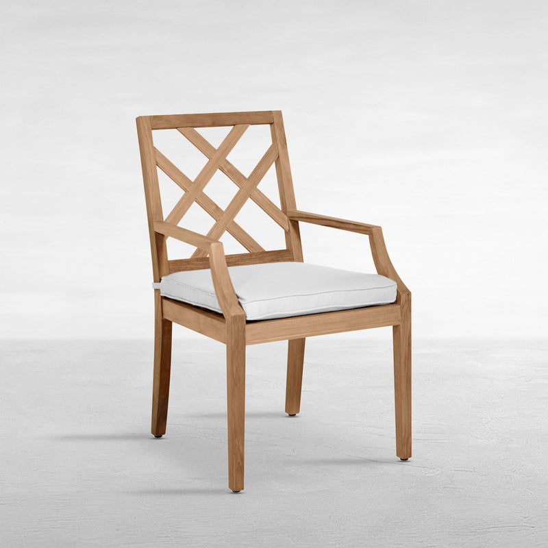 Haley Teak Outdoor Arm Chair