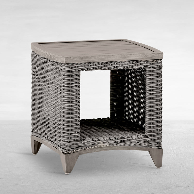 Astoria Wicker 21" Square Outdoor End Table