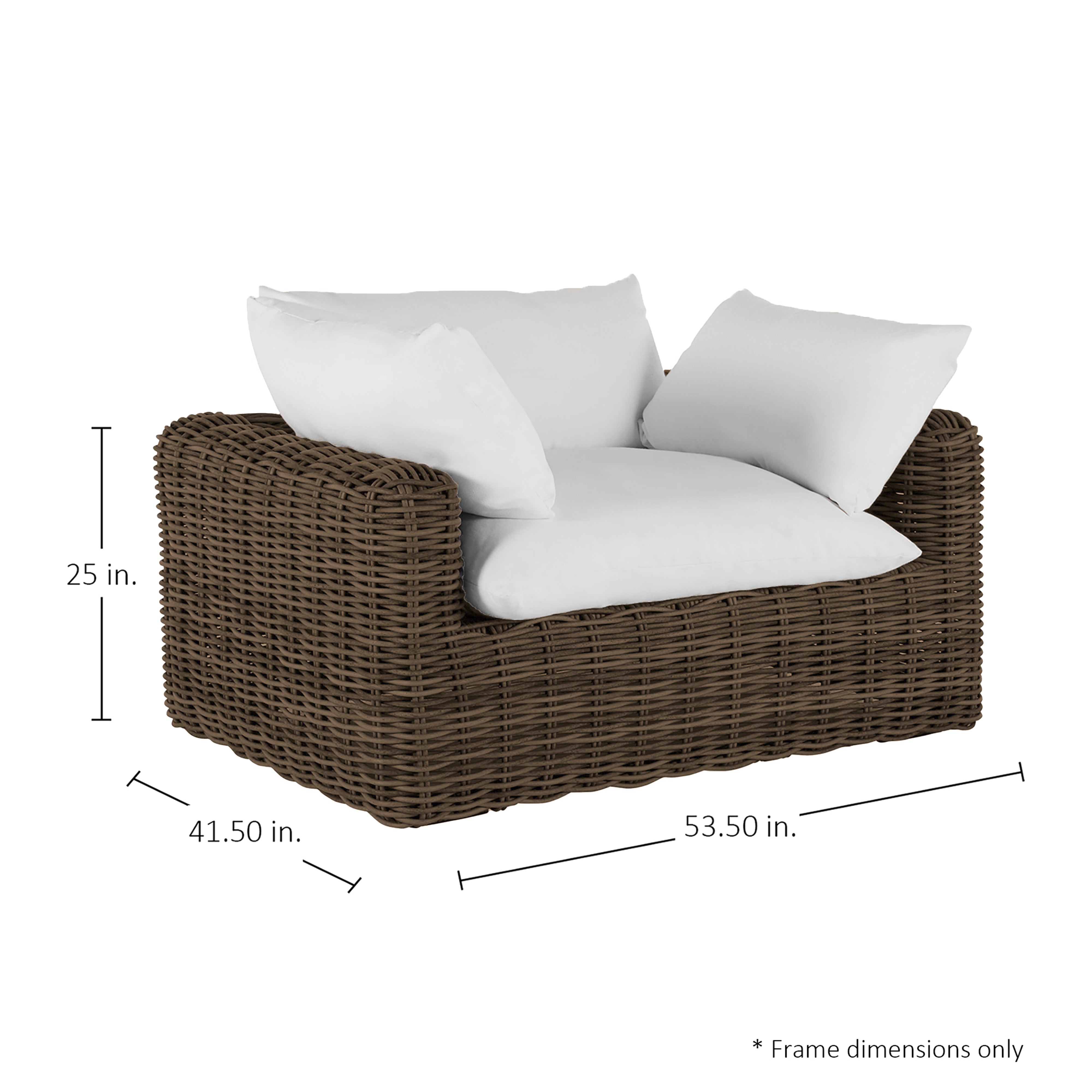 Montecito Woven Wicker Outdoor Lounge Chair