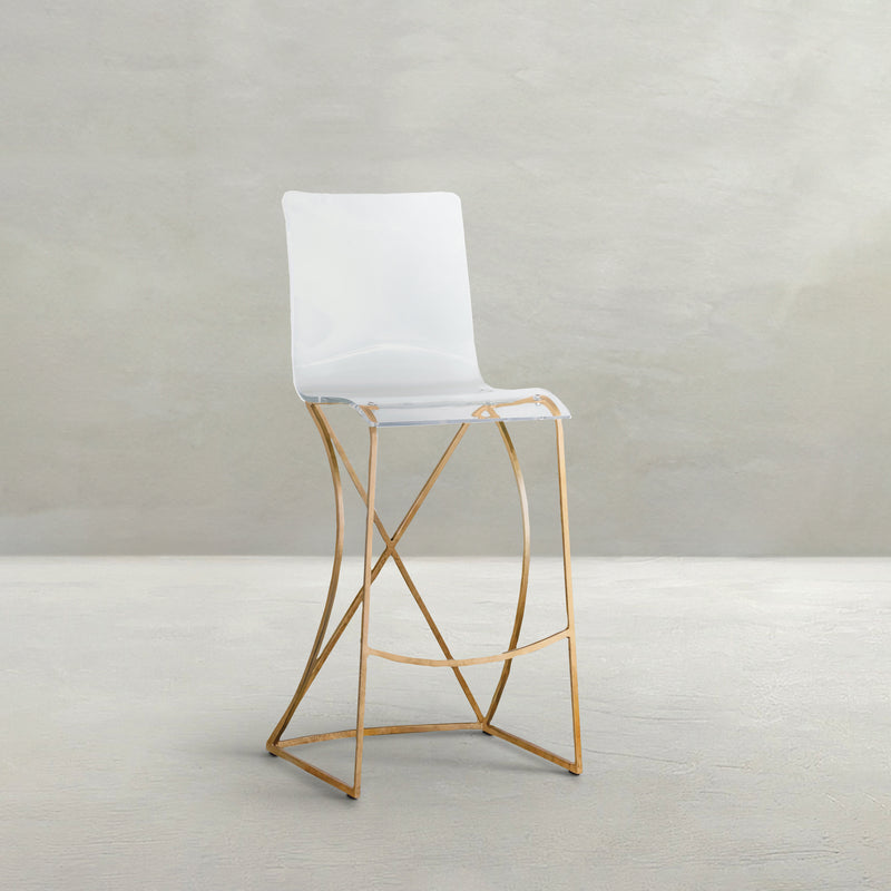Johnson 30.25" Bar Height Stool - Gold
