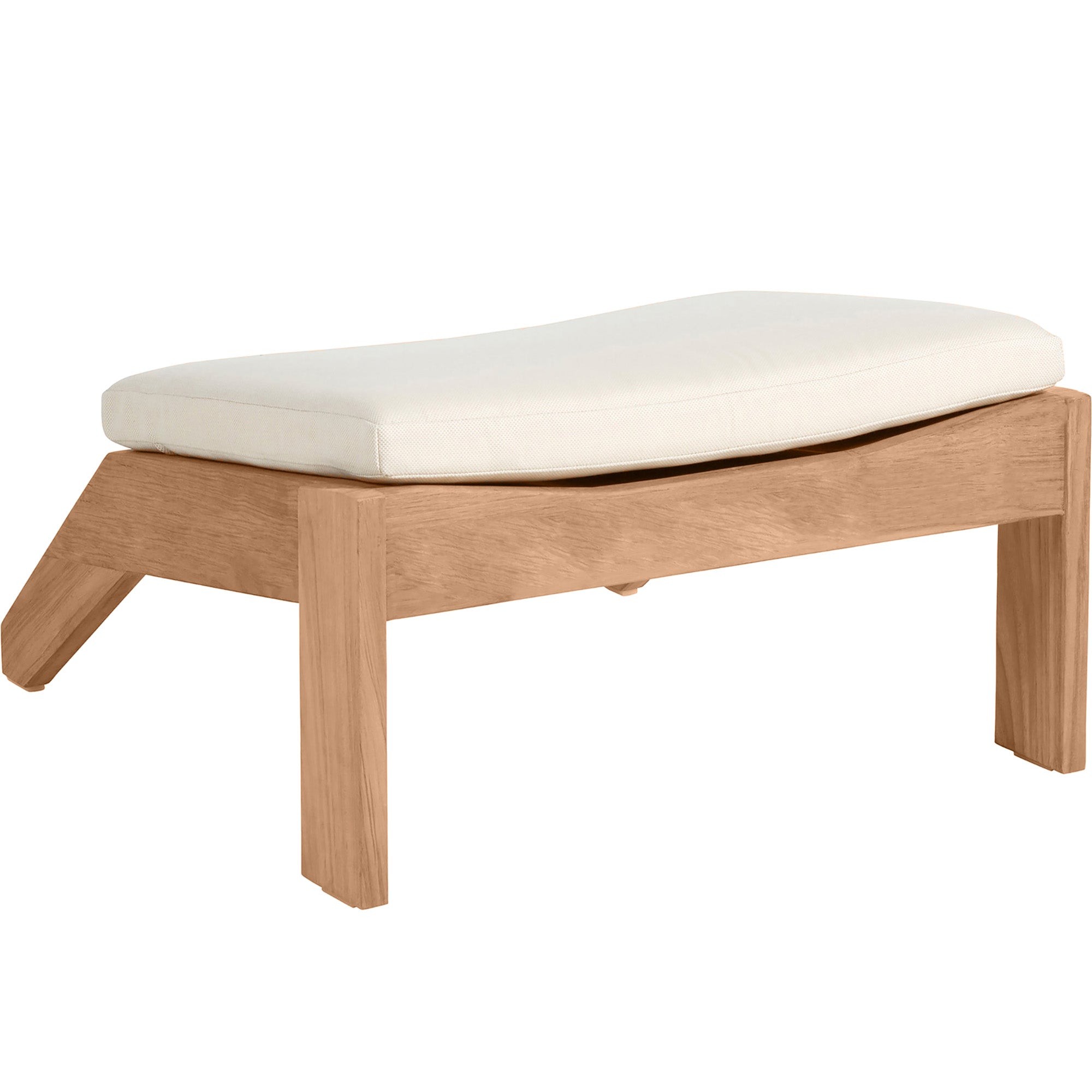 Ashland Teak Outdoor Adirondack Ottoman - Thumbnail 3